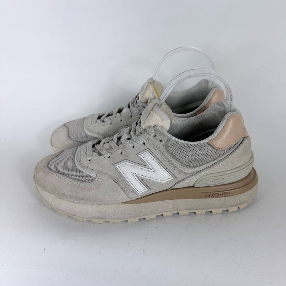 New Balance 574 Athletic Sneakers Women's 8.5 Legacy Cream Low Top Classic Shoes - Picture 5 of 10